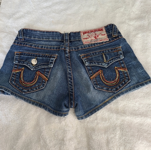True Religion Jean Short Shorts Size 29 - Picture 3 of 8